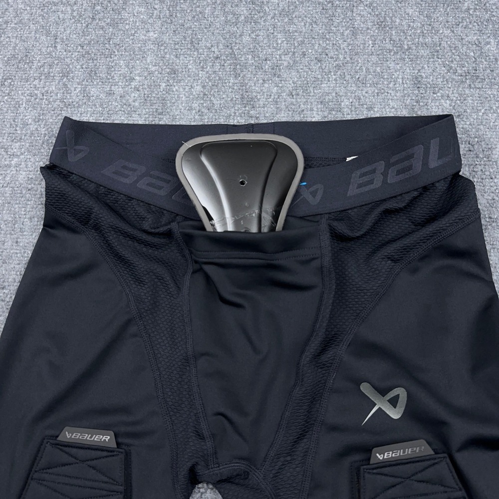 NEW Bauer Pro Jill Pant Women's 12 Black Hockey Base Layer Compression Leggings - Picture 6 of 14